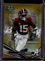 Dallas Turner [Gold] Football Cards 2022 Bowman's Best University Prices
