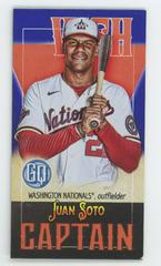 Juan Soto [Indigo] Baseball Cards 2021 Topps Gypsy Queen Captains Minis Prices
