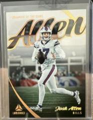 Josh Allen #NG-3 Football Cards 2023 Panini Luminance Names of the Game Prices