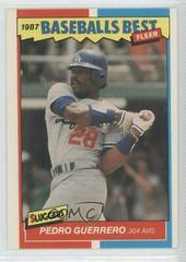 Pedro Guerrero Baseball Cards 1987 Fleer Baseball's Best Prices