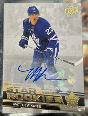 Matthew Knies [Autograph] #4 Hockey Cards 2023 Upper Deck Star Rookies Prices