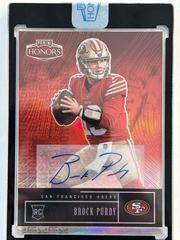 Brock Purdy [Signature Red] #61 Football Cards 2022 Panini Honors Prices