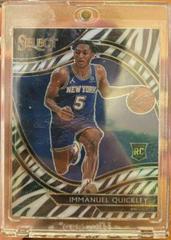 Immanuel Quickley [Zebra Prizm] #276 Basketball Cards 2020 Panini Select Prices
