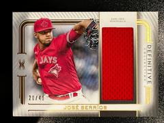 Jose Berrios #DJR-BER Baseball Cards 2023 Topps Definitive Jumbo Relic Collection Prices