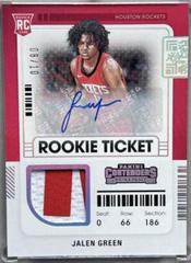 Jalen Green [Autograph] #RTS-JGR Basketball Cards 2021 Panini Contenders Rookie Ticket Swatches Prices