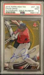David Ortiz [Gold Rainbow Diffractor] Baseball Cards 2016 Topps High Tek Autograph Prices