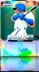 Adrian Pinto #AU-AP Baseball Cards 2022 Panini Prizm Draft Picks Autographs Prices