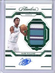 Mark Williams [Emerald] #24 Basketball Cards 2022 Panini Flawless Patch Autograph Prices