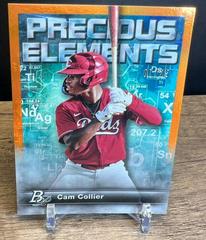 Cam Collier [Orange] Baseball Cards 2023 Bowman Platinum Precious Elements Prices