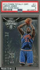 LeBron James [Ball Over Head] #11 Basketball Cards 2014 Panini Totally Certified Prices