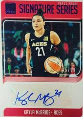 Kayla McBride [Press Proof Purple] #SS-KMB Basketball Cards 2019 Panini Donruss WNBA Signature Series Prices