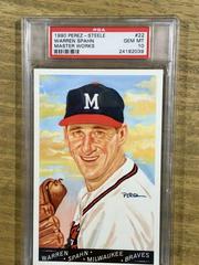 Warren Spahn #22 Baseball Cards 1990 Perez Steele Master Works Prices