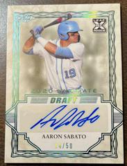 Aaron Sabato [Platinum Spectrum] #BA-AS1 Baseball Cards 2020 Leaf Ultimate Autographs Prices