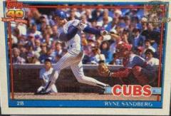 Ryne Sandberg #740 Baseball Cards 1991 Topps Desert Shield Prices