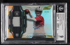 Derek Carr [Gold Refractor] Football Cards 2014 Topps Finest Rookie Autograph Patch Prices