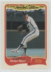Nolan Ryan #30 Baseball Cards 1985 Fleer Limited Edition Prices