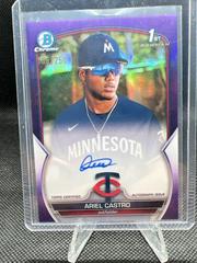 Ariel Castro [Purple] #CPA-AC Baseball Cards 2023 Bowman Chrome Prospect Autographs Prices