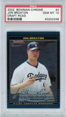 Jon Broxton Baseball Cards 2002 Bowman Chrome Draft Picks Prices