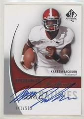 Kareem Jackson [Autograph] Football Cards 2010 SP Authentic Prices