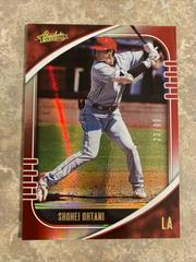Shohei Ohtani [Spectrum Red] #25 Baseball Cards 2021 Panini Absolute Prices