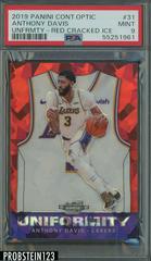 Anthony Davis [Red Cracked Ice] #31 Basketball Cards 2019 Panini Contenders Optic Uniformity Prices