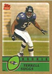 Terrell Suggs [Gold] #314 Football Cards 2003 Topps Prices