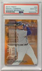 Miguel Cabrera [Orange Refractor] #65 Baseball Cards 2016 Topps Finest Prices