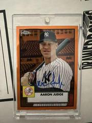 Aaron Judge [Orange] Baseball Cards 2021 Topps Chrome Platinum Anniversary Autographs Prices