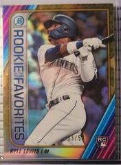 Kyle Lewis [Gold Refractor] Baseball Cards 2020 Bowman Chrome Rookie of the Year Favorites Prices