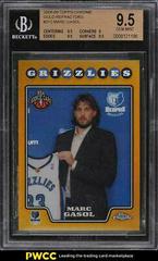 Marc Gasol [Gold Refractor] #212 Basketball Cards 2008 Topps Chrome Prices