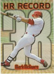 Mark McGwire [#38] #220 Baseball Cards 1999 Topps Home Run Record Prices