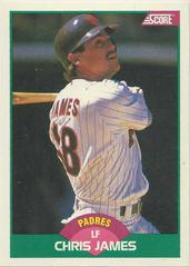 Chris James #46T Baseball Cards 1989 Score Traded Prices