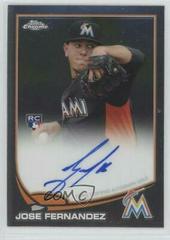 Jose Fernandez Baseball Cards 2013 Topps Chrome Rookie Autograph Prices