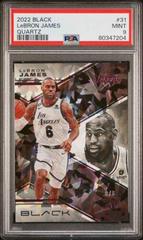 LeBron James [Quartz] #31 Basketball Cards 2022 Panini Black Prices
