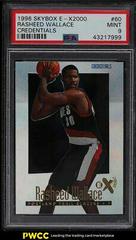 Rasheed Wallace [Credentials] Basketball Cards 1996 Skybox E-X2000 Prices