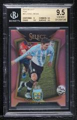 Lionel Messi [Striped Jersey Pink Prizm] Soccer Cards 2015 Panini Select Prices