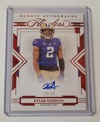 Kyler Gordon [Autograph Ruby] #114 Football Cards 2022 Panini Flawless Collegiate Prices