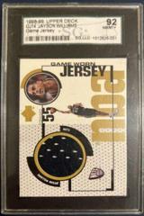 Jayson Williams #GJ14 Basketball Cards 1998 Upper Deck Game Jersey Prices