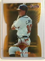 Chipper Jones [Die Cut] #201 Baseball Cards 1997 Leaf Fractal Matrix Prices