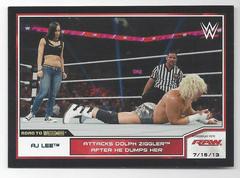 AJ Lee [Blue] #24 Wrestling Cards 2014 Topps WWE Road to Wrestlemania Prices