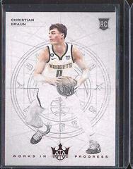 Christian Braun [Ruby] #20 Basketball Cards 2022 Panini Court Kings Works in Progress Prices