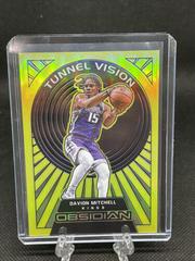 Davion Mitchell [Yellow Flood] #7 Basketball Cards 2021 Panini Obsidian Tunnel Vision Prices