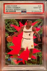 Chris Webber Basketball Cards 1994 Fleer Rookie Sensations Prices