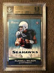 Russell Wilson [Dropping Back] Football Cards 2012 Bowman Prices