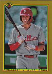 Alec Bohm [Chrome Gold Refractor] #49 Baseball Cards 2019 Bowman Heritage Prices
