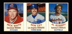 Waits, Cey, Bumbry [Hand Cut Panel] Baseball Cards 1977 Hostess Prices