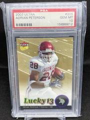 Adrian Peterson [Gold] #205 Football Cards 2007 Ultra Prices