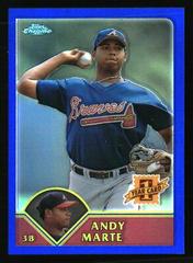 Andy Marte #208 Baseball Cards 2003 Topps Chrome Prices