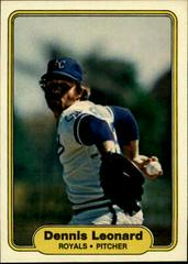 Dennis Leonard #413 Baseball Cards 1982 Fleer Prices