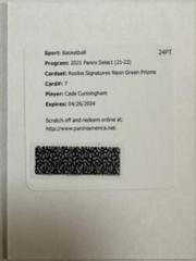 Cade Cunningham [Green Prizm] #RS-CCM Basketball Cards 2021 Panini Select Rookie Signatures Prices